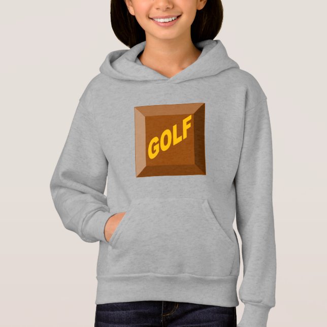 Pull à capuche  acier filles CHOCOLAT  GOLF  (Frente)