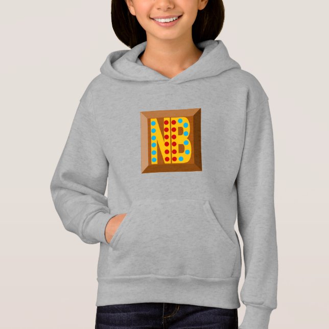 Pull à capuche acier filles  NOEL BONBONS  (Frente)