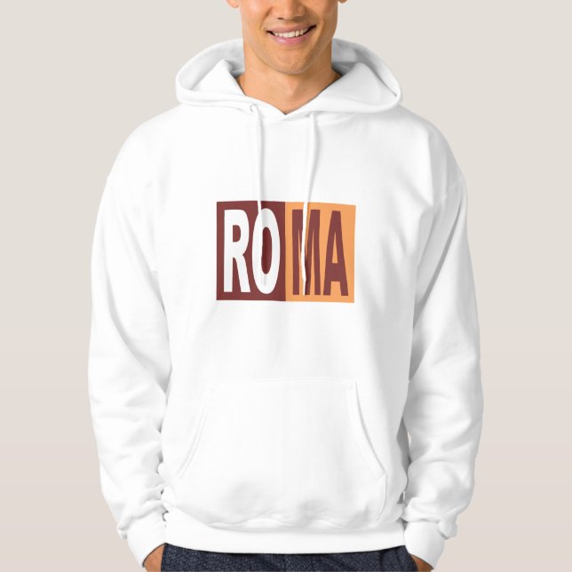 Pullover com captação de capuz ROMA ITALIA (Frente)