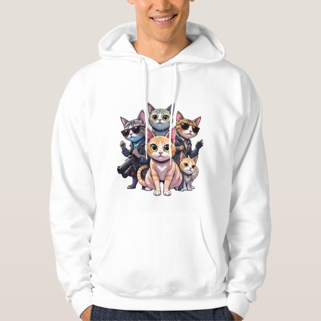 Pullover de Gatos Legal e Engraçado para Gamers e  (Frente)