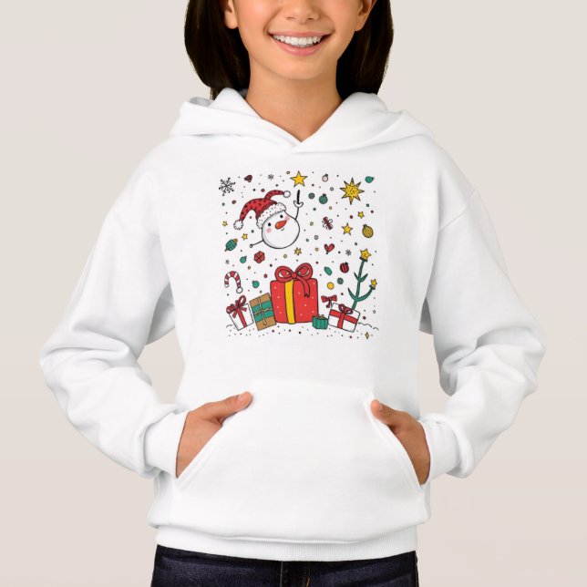 pullover de Natal fofo personalizado (Frente)