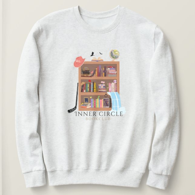 Pullover do Bookclub dentro do círculo (Frente do Design)