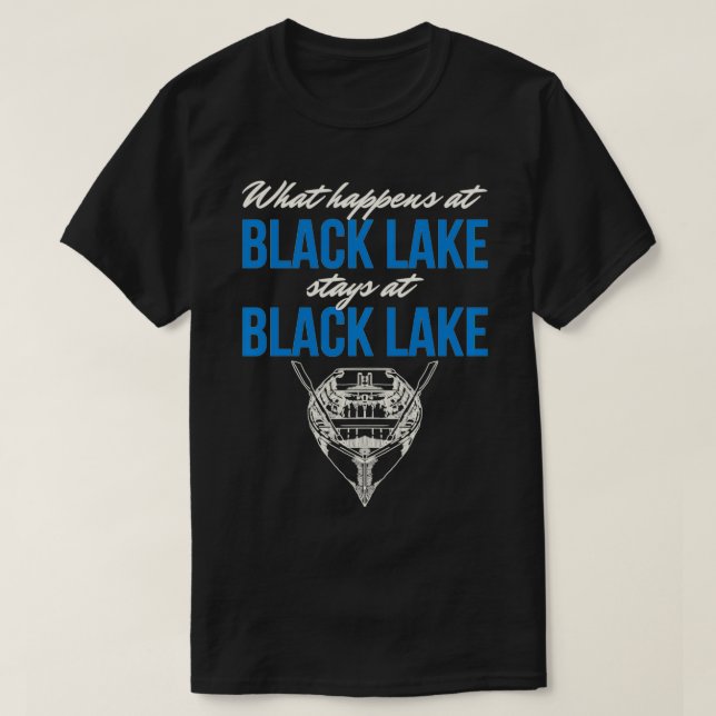 Pullover do Lago de Vida Negro (Frente do Design)