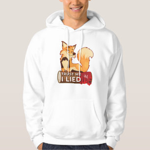 Pullover Hoodie: Confie em mim (branco)