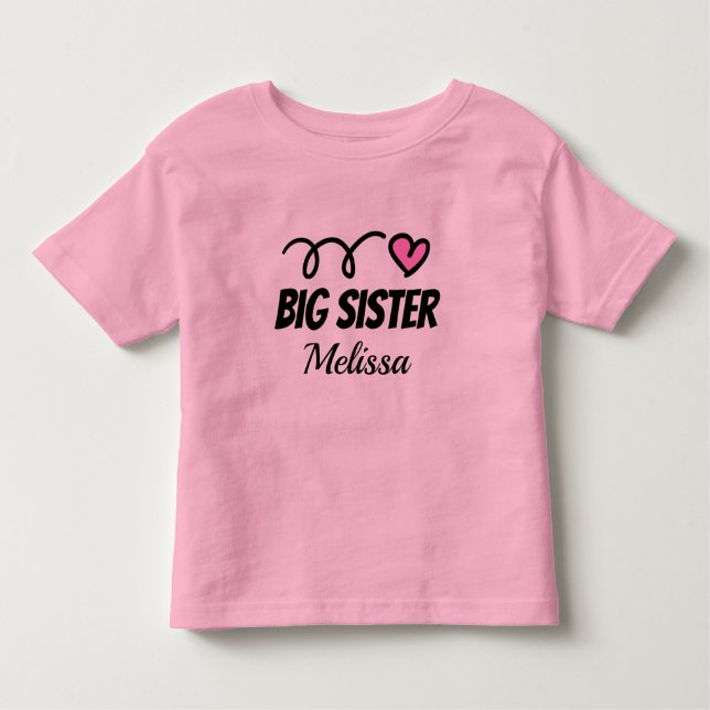 Pullover Hoodie da Big Sister para irmão mais velh (Frente)