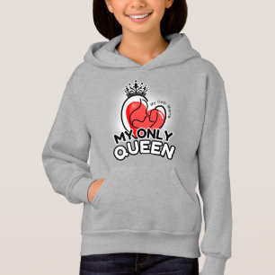 Pullover Hoodie : Minha Única Rainha (cinza)