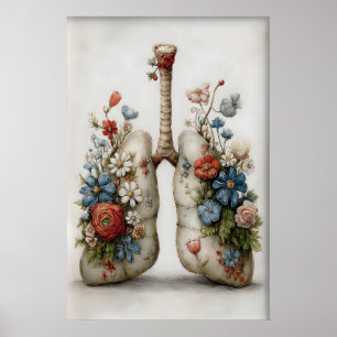 Pulmões Humanos Caprichosos Impressão de Flores, A