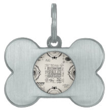 Pulse de Outono Placas de Identificação para Cães