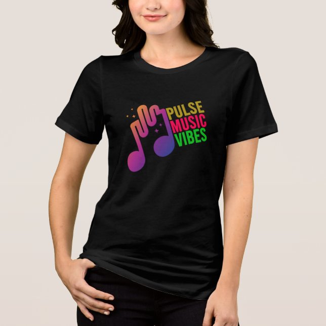 Pulse Music Vibes T-Shirt - Trendy Music Graphic T (Frente)