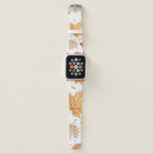Pulseira Apple Watch Folhas de Bordo Outono