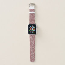 Pulseira Caprichosa Rosa Bege Elegante para Apple