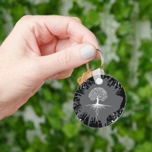 Pulseira com Chaveiro de Espalhamento da Árvore da