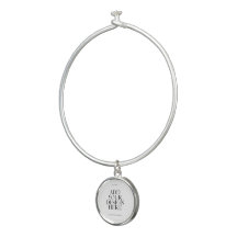 Pulseira com Pingente Redondo Personalizado