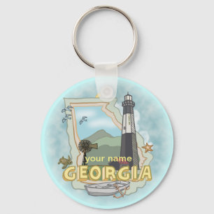 Pulseira de chaveiro da Casa de Luz da Geórgia