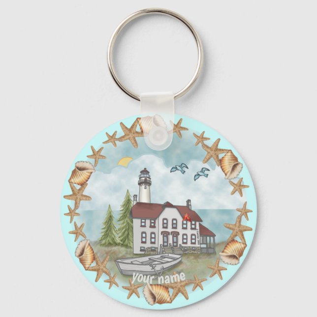 Pulseira de chaveiro da Casa de Luz de Illinois Sh (Frente)