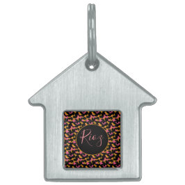 Pulseira de Identificação de Animal Cor-de-Rosa co
