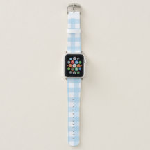 Pulseira de relógio Apple Light Blue Gingham