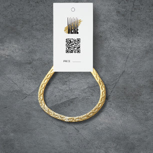 Pulseira Moderna Exibir Etiqueta de Preço com QR e
