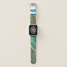 Pulseira Neon Psicodélica para Apple Watch