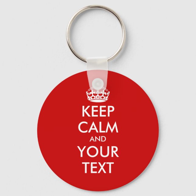 Pulseiras de chaveiro Keep calm | Modelo personali (Frente)