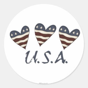 Pulseiras do Coração dos Adesivos USA