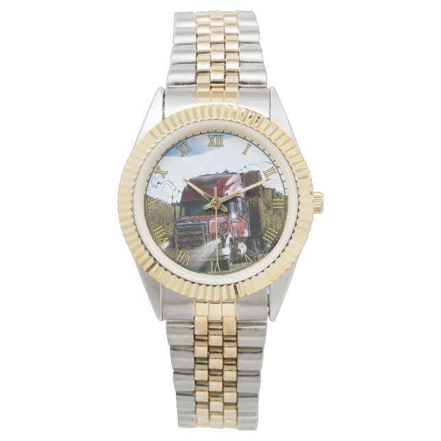 Pulso Caminhão de Transporte Pesado #Gift Relógio (Frente)