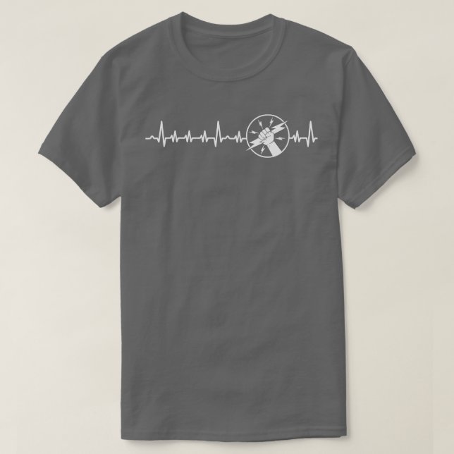 Pulso De Camisas Eletrônicas Orgulhosas Elétricas  (Frente do Design)