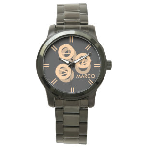 Pulso Relógio de bracelete com dois tons sobredimension