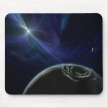 Pulsor e planetas na órbita Mousepad