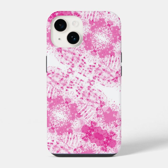 Pulverização Abstrata de Tinta Rosa (Verso)