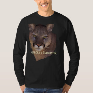 Puma do LEÃO de MONTANHA, camisa dos animais