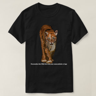 Puma ou de leão ou de puma T de montanha camisa