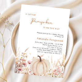 Pumkin sobre o Chá de fraldas do orçamento das flo