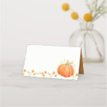 Pumpkin aquarela cai gra&#231;as aos cart&#245;es de lugar