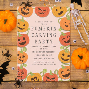 Pumpkin Bonito Fazendo Convite Para Festas De Hall