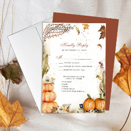 Pumpkin Botânico de outono de outono RSVP