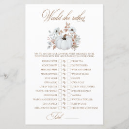 Pumpkin Branco Ela Preferencialmente Jogo De Chá d