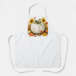 Pumpkin branco russo com girassóis