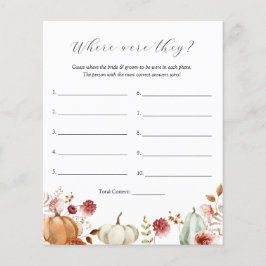 Pumpkin Burgundy Floral Onde Estavam