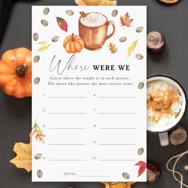 Pumpkin Coffee Chá de panela Onde estávamos (Criador carregado)