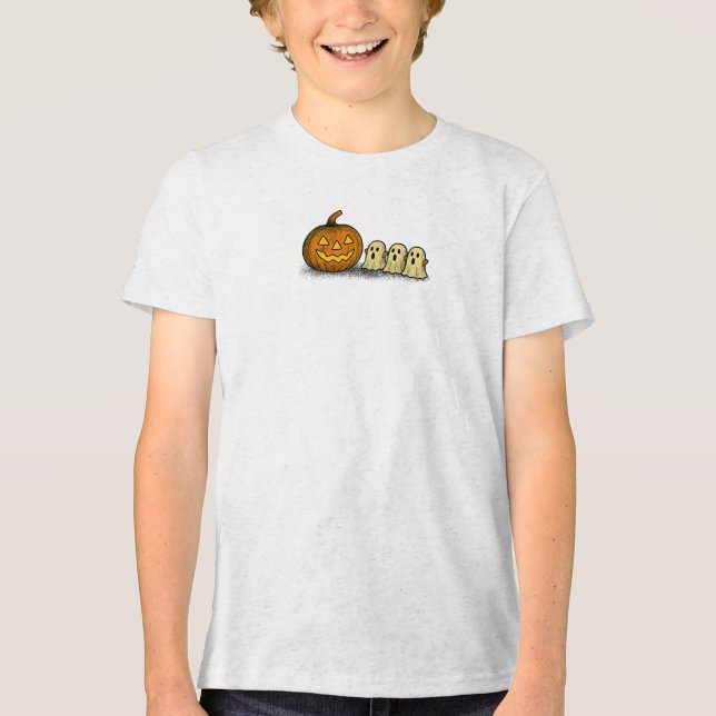 Pumpkin com Três Fantasmas Loucos (Frente)