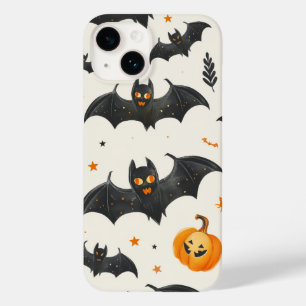 Pumpkin de Halloween e Vintage Patterno de Morcego