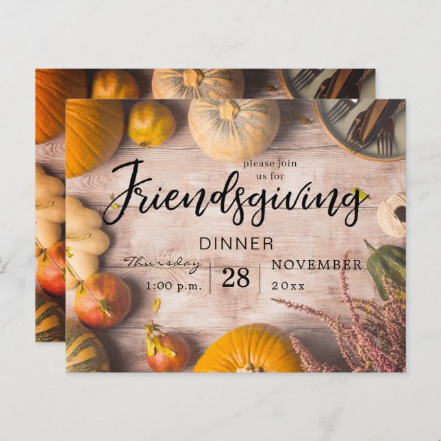 Pumpkin do Banquete Janto de Amizade Orçamentária (Frente/Verso)