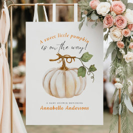 Pumpkin doce no caminho do Chá de fraldas