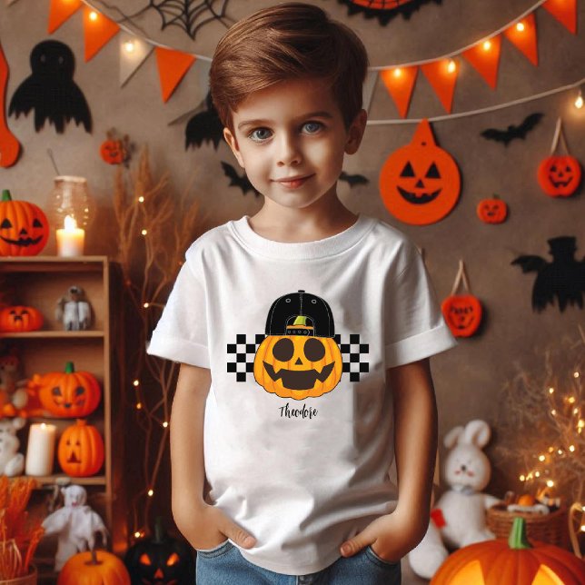 Pumpkin Dude Toddler Retro Boys Fall (Pumpkin Dude Toddler Retro Boys Halloween Fall Tri-Blend Shirt)