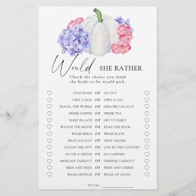 Pumpkin - Ela poderia preferencialmente jogo de ch (Frente)