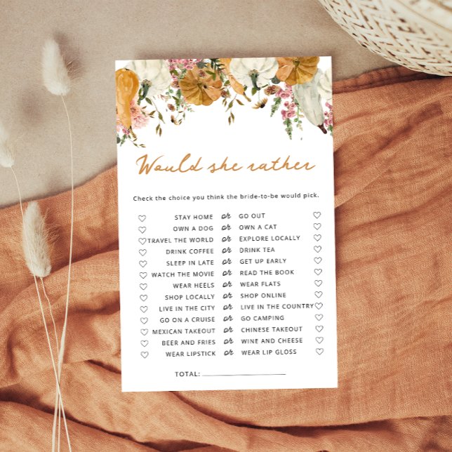 Pumpkin Fall Ela Preferencialmente Jogo De Chá de  (Criador carregado)