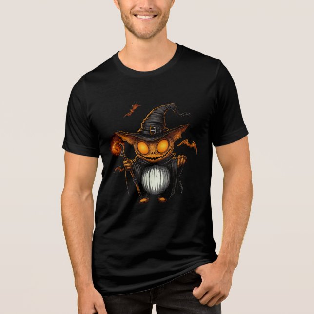 Pumpkin Goblin Wizard Halloween Art (Frente)