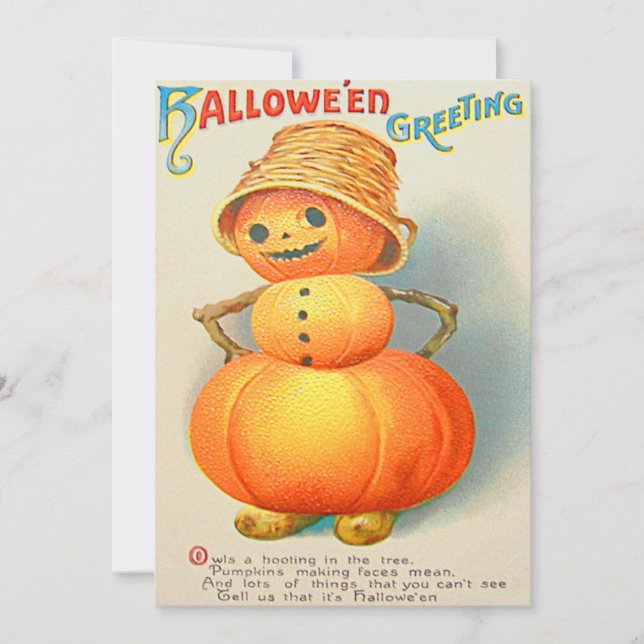 Pumpkin Jack O' Lanterna Snowman (Frente)