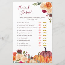 Pumpkin laranja queimado Ele disse que ela disse C